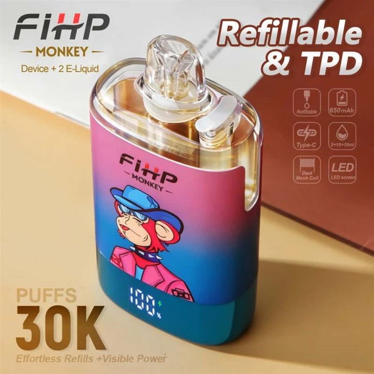 FIHP MONKEY 30K نفث TPD قابل لإعادة التعبئة