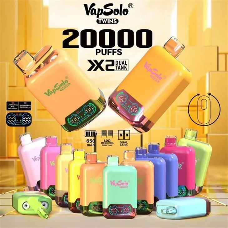 سيجارة VapSolo Twins 20000 Puffs Double Taste Vape